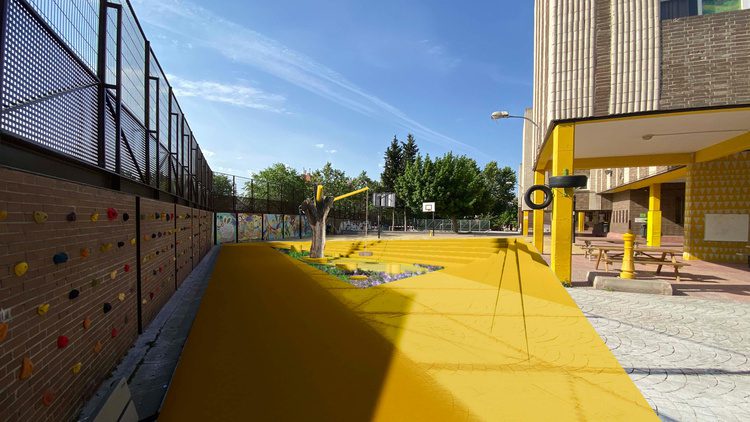 colegio público, patio estudio de arquitectura Madrid