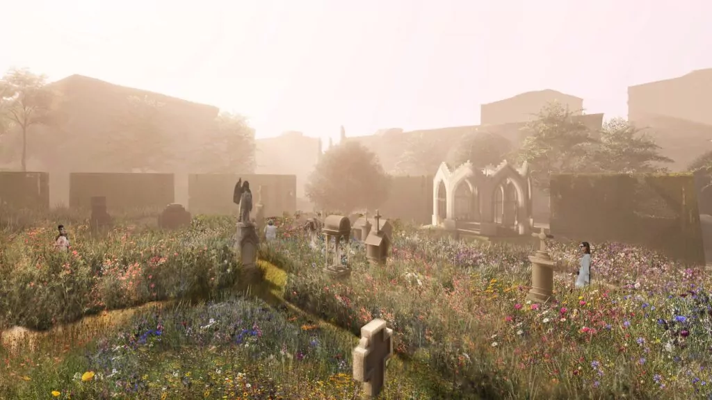 Parque cementerio de Begoña en Bilbao