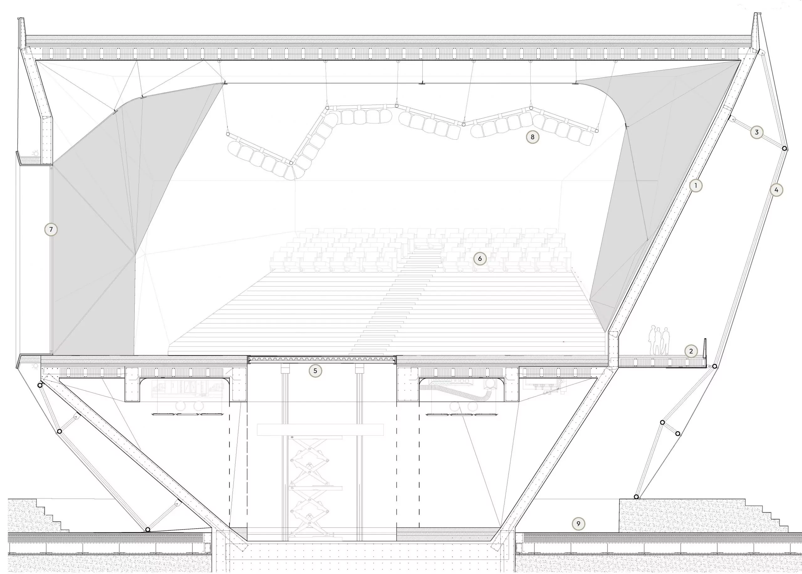 Iwastudio - Centro de Congresos de Alicante - SECCION CONSTRUCTIVA scaled