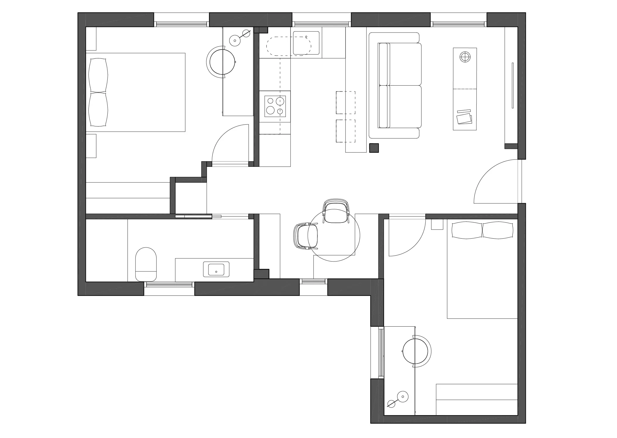 Iwastudio - Vallehermoso - PLANTA 01 VALLEH