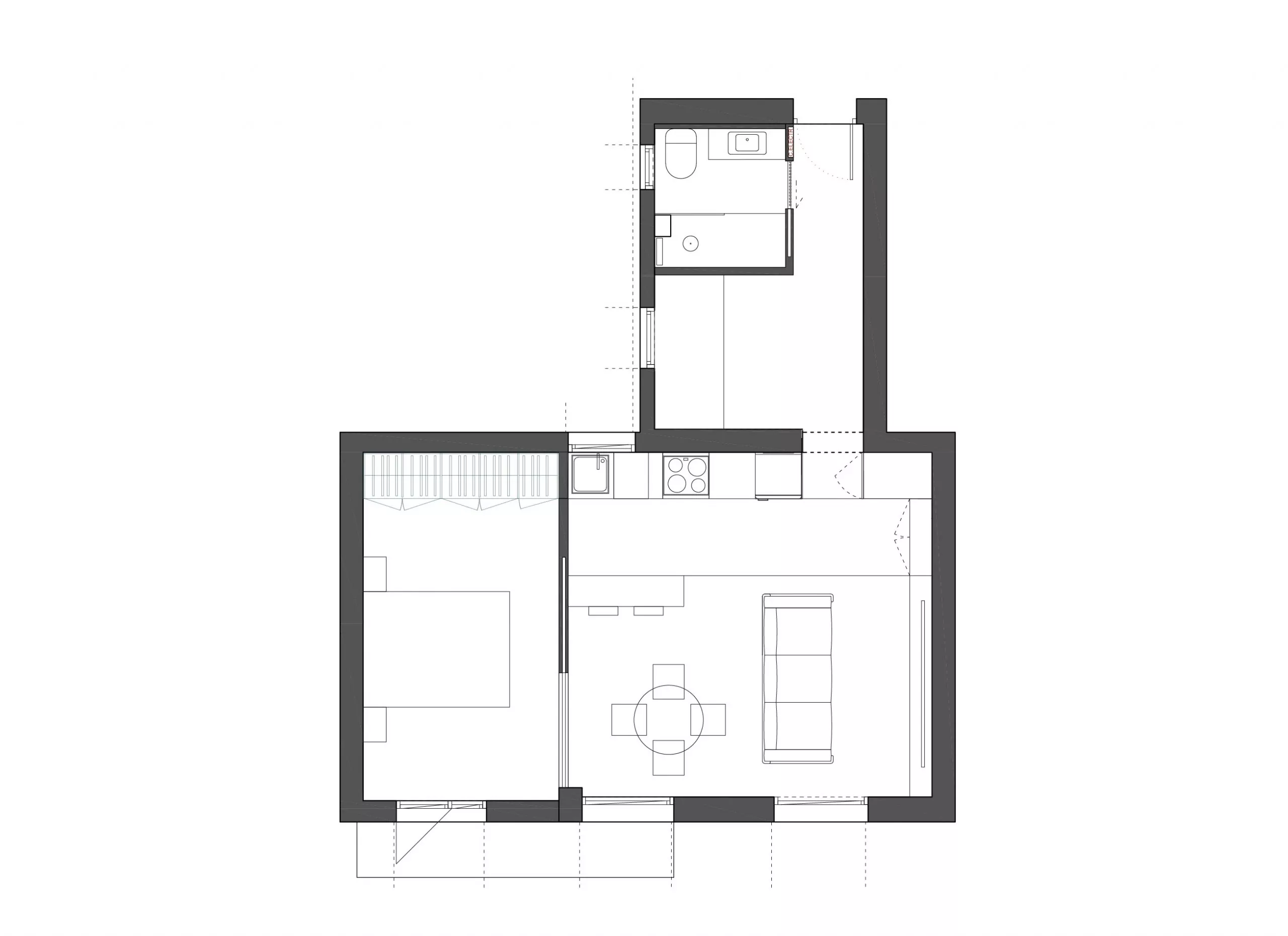 Iwastudio - Vivienda Carderera - PLANTA 01 scaled